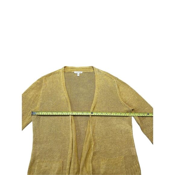 Eileen Fisher Cardigan Womens Small Italian Yarn Hemp Open Front Pocket Sweater - Picture 4 of 9